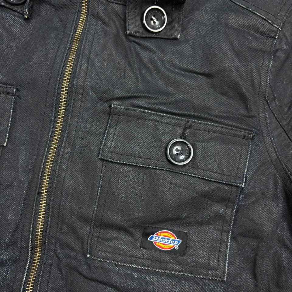 Chaqueta Dickies Mujer Grande Negra Tareas Lona Parka Activa Ropa de Trabajo Capucha Dama* Foto 3 de 4