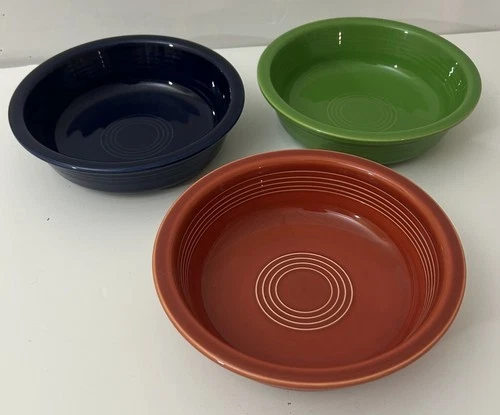 Fiesta Small 5.25" 3 Fruit Dessert Bowl ,Y 6oz , HLC USA