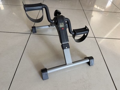Folding Medical Stationary Exercise Bike Pedal Exerciser Arms & Legs LCD Display