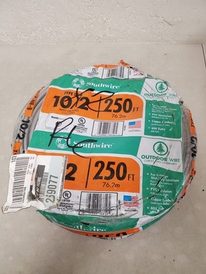 Southwire 250 ft. 10/2 Gray Solid CU UF-B W/G Wire (13056755) *FREE SHIPPING*