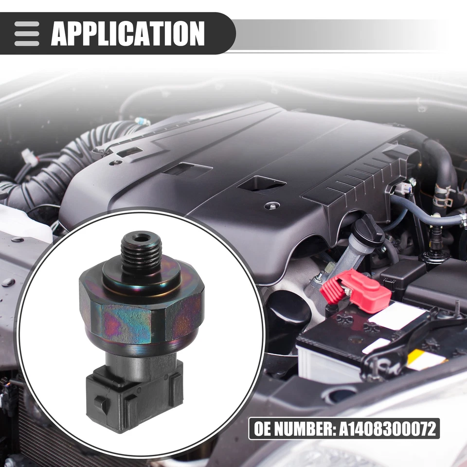 Válvula transductora de presión de aire acondicionado para Mercedes-Benz C220 1994-1996 metal negro Foto 3 de 4