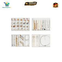 Schmucktablett Organizer Set 4 Schalen Stapelbar Kommode Schmuck Aufbewahrung