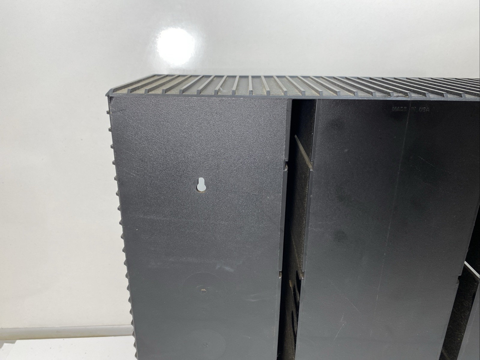 Laserline 90 CD CD90 Storage Case Wall Mount Rack Holder Black Plastic