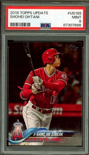 Shohei Ohtani Rookie Card 2018 Topps Update #US189 PSA 9