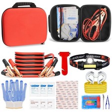 Roadside Emergency Car Kit W Jumper Cables Safety Kit Car Truck Suv Freeship Roadside Emergency Car Kit W Jumper Cables Safety Kit Car Truck Suv Freeship