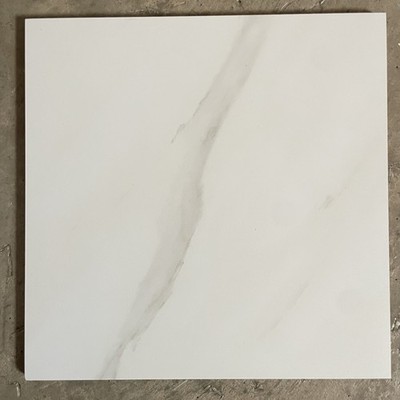 1 pc. Sanfi Square Porcelain Floor Tile White/Marble Pattern Smooth 11.5''x11.5''