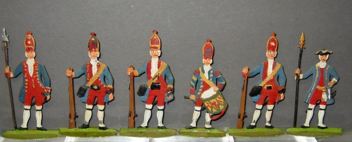 Figurines étain Heinrichsen - 22 Chasseurs Prussiens 1870, échelle 1/60