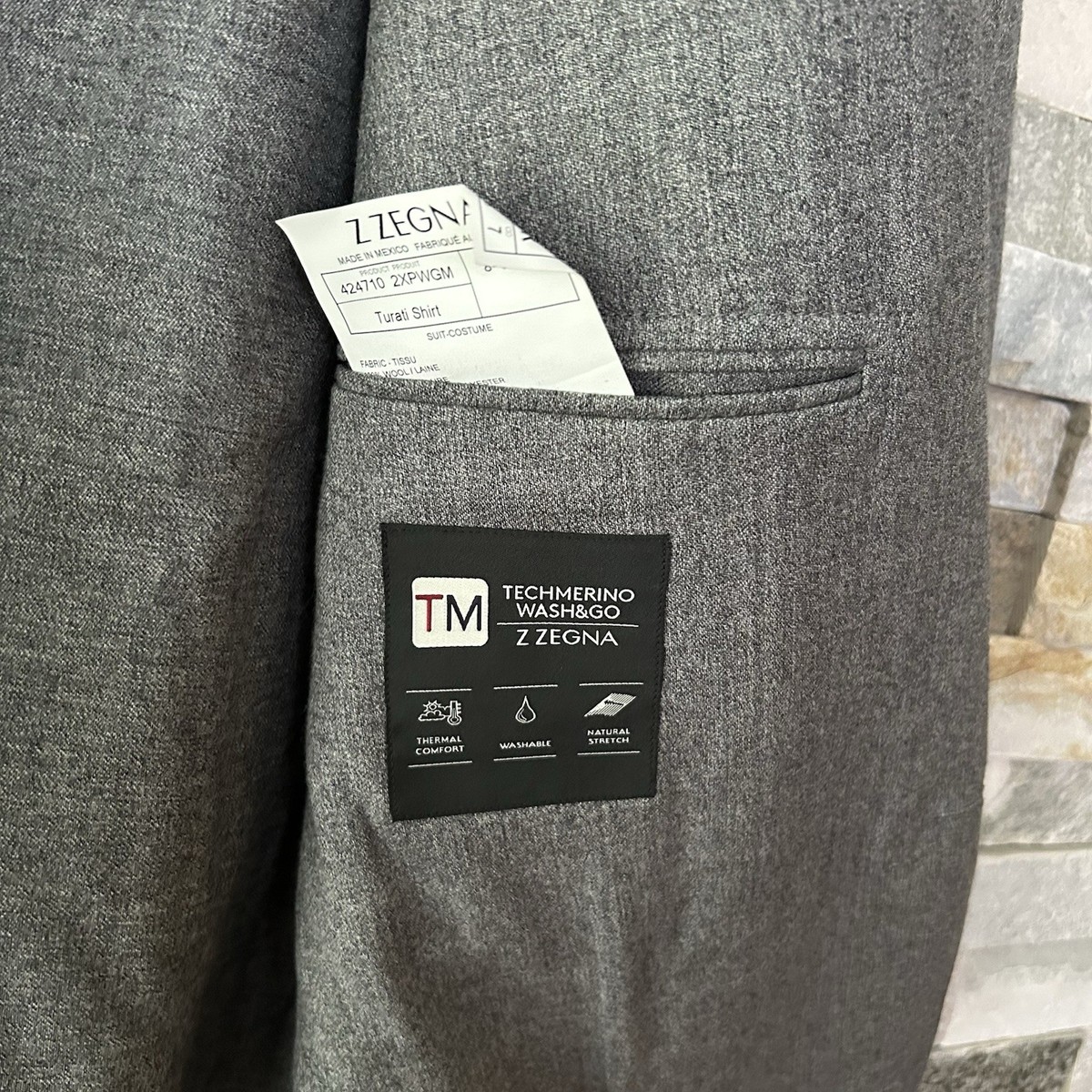 Z Zegna TM Techmerino Wash&Go Z Zegna Size 54 Turati Shirt