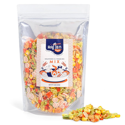 Ramen Eats Classic Seafood Mix with Dried Vegetables Toppings for Noodles (7.5 O
