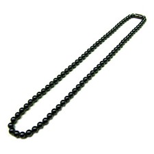 Men's Magnetic Hematite With Round Beads Necklace