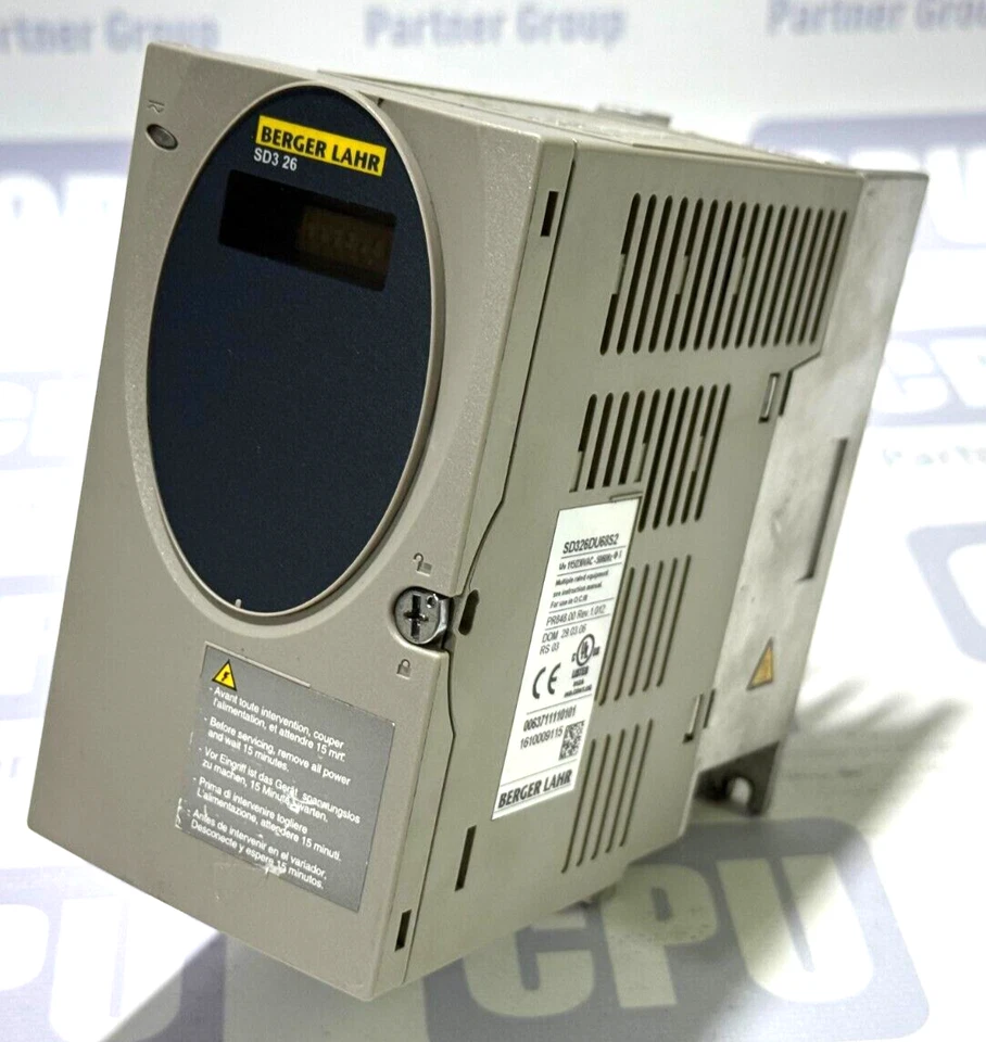 BERGER LAHR SD326DU68S2 PR848.00 Rev. 1.012 0063711110101 115/230 VAC # № 5 # - Image 2 of 4