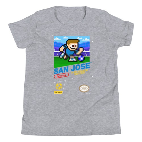 Camiseta retro de la liga de fútbol de San Jose Earthquakes 8 bits NES para jóvenes niños - Imagen 9 de 9