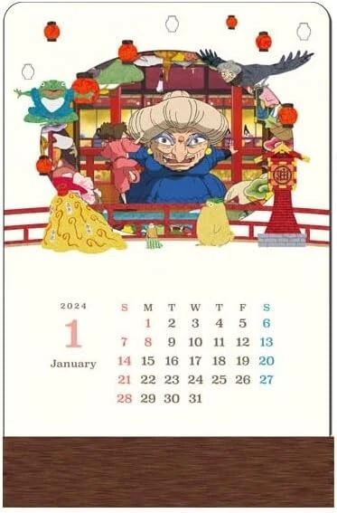 Spirited Away 2024 Desk Calendar Anime Hayao Miyazaki Studio Ghibli  160×100×40mm | eBay