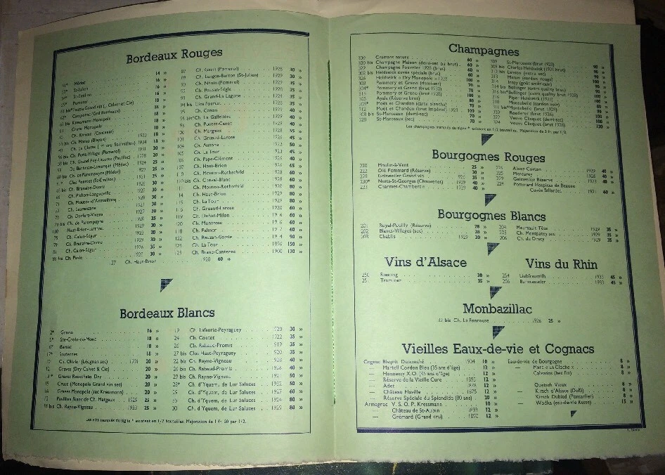 MENU DU RÉVEILLON DE NOËL 1937 AU SPLENDIDE HOTEL À BORDEAUX (ill. André DUMAS). - Photo 3/3