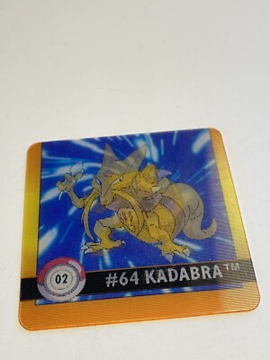 1999 Pokemon Lenticular 3D Action Flipz #02 Abra Kadabra evolution Artbox rare