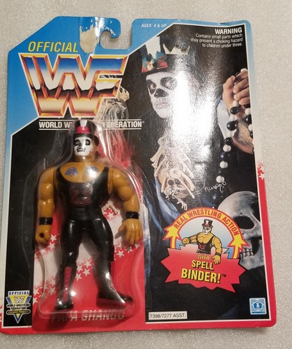 PAPA SHANGO WWF Hasbro  1992 Action Figure Blue Ca...