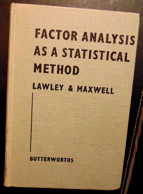 Factor Analysis as a Statistical Method