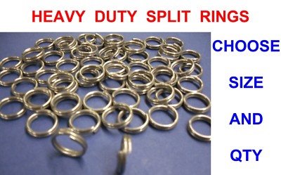 TITAN STRAPAZIERFÄHIG SPALTRINGE FÜR PLUGS LÖFFEL SPINNER PIRKS MEERESANGELN TACKLE