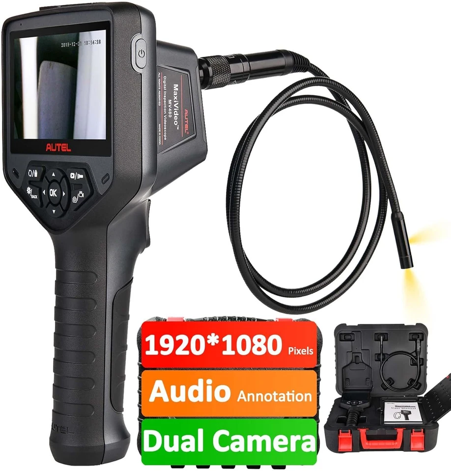 Autel MaxiVideo MV480 Inspection 1080PHD Camera Industrial Endoscope Video Scope - Изображение 4 из 4