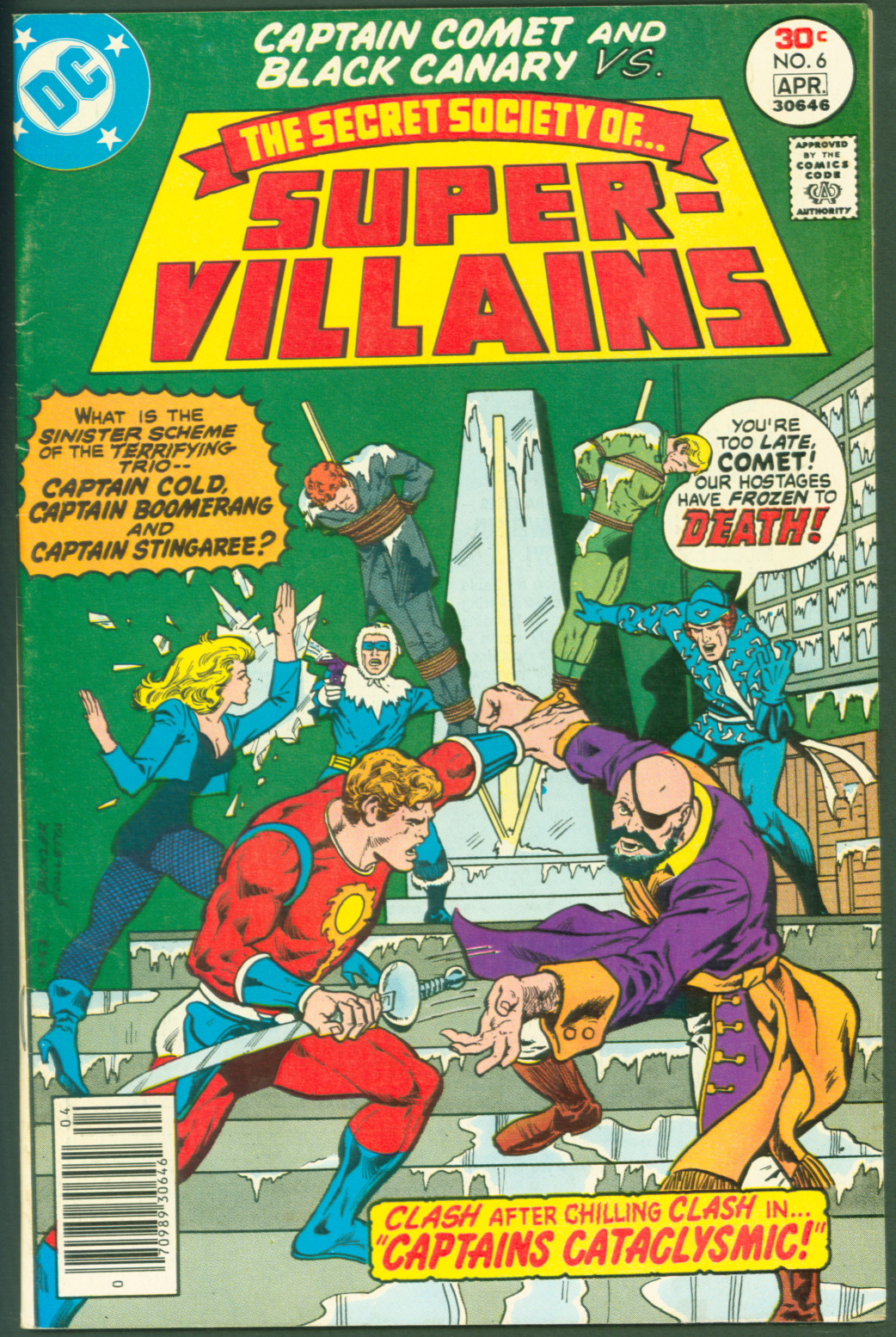 VTG 1977 DC Comics Secret Society of Super Villains #6 FINE Black Canary