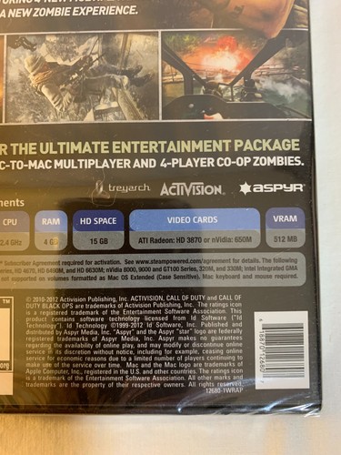 Call of Duty Black Ops for MAC First Strike Content Pack Sealed - Picture 8 of 9