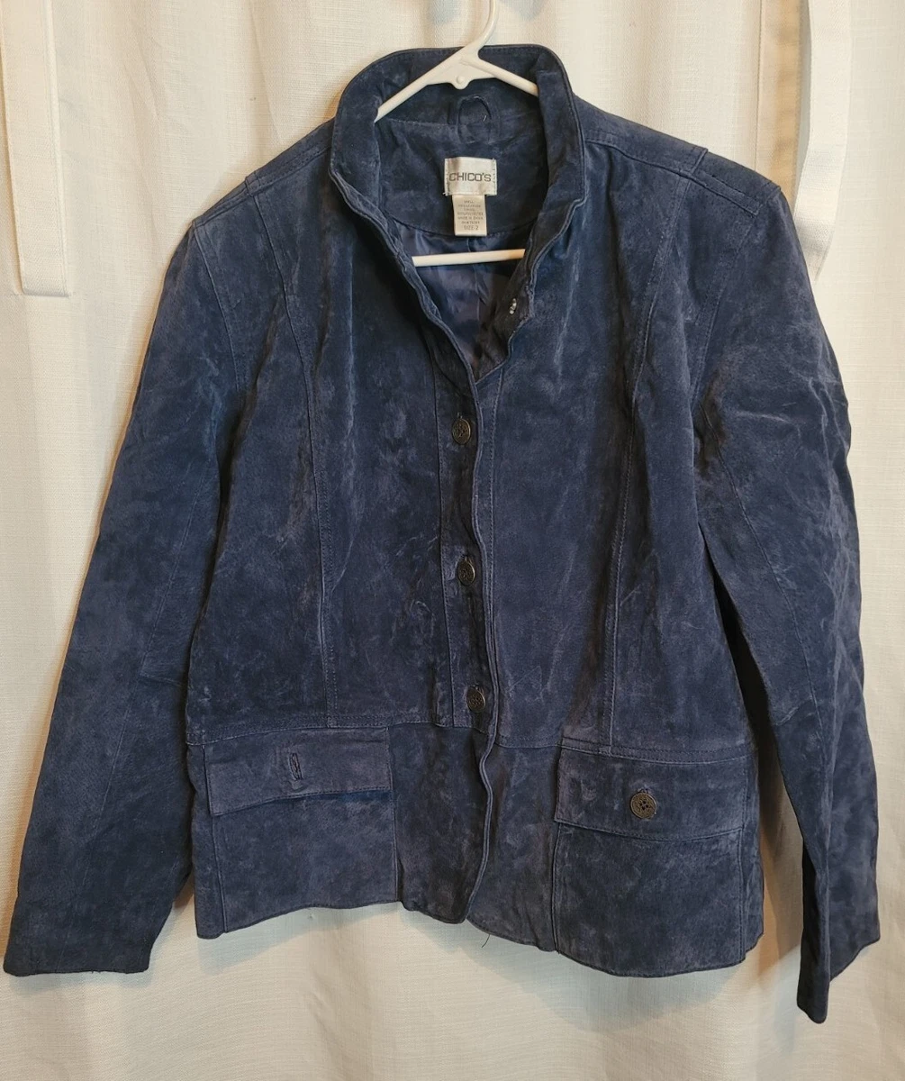Chicos store suede jacket