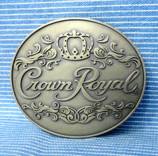 Crown Royal Canadian Whisky Promo Belt Buckle Left Handed Vintage 90s  .GTA139