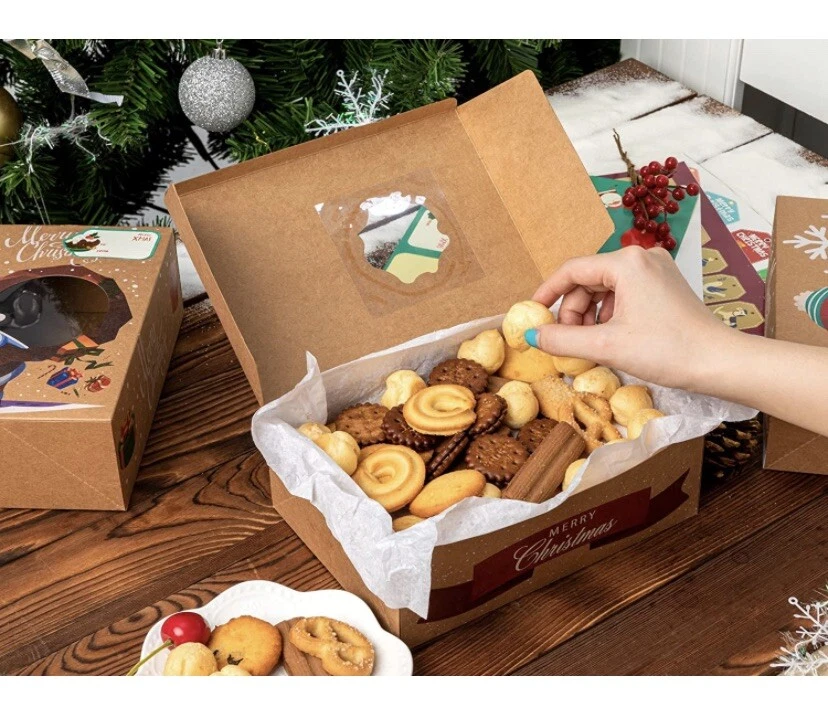 KD KIDPAR 24 PIEZAS Cajas de Galletas Grandes para Regalo Embalaje Vacaciones San Valentín... Foto 3 de 4