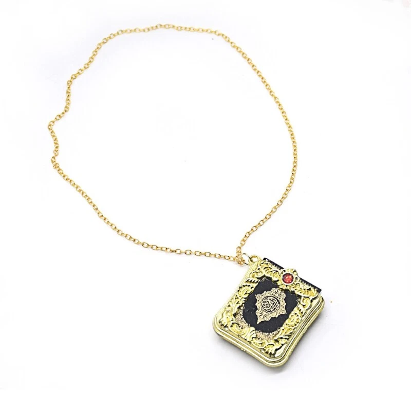 Holy Quran Pendant Necklace Clavicle Chain for Mother Sister