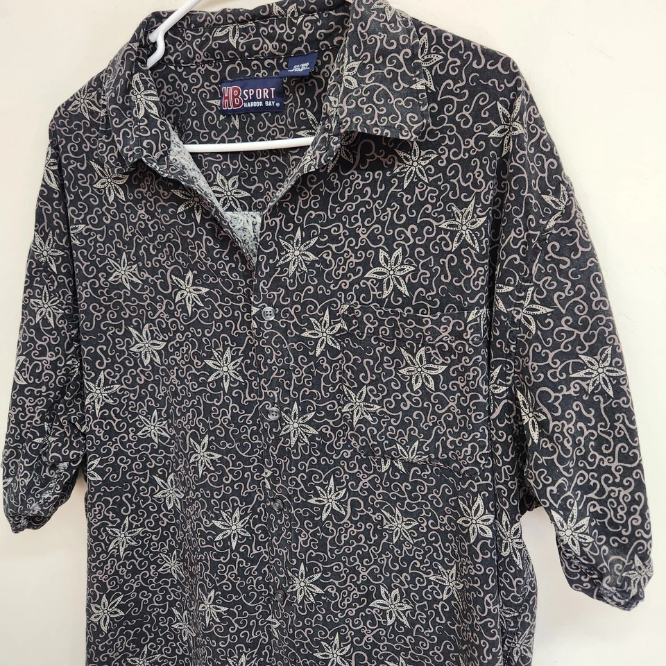 HB Sport Harbor Bay 100% Silk Hawaiian Shirt Men's 2X/ Big 1434 - Image 2 of 4