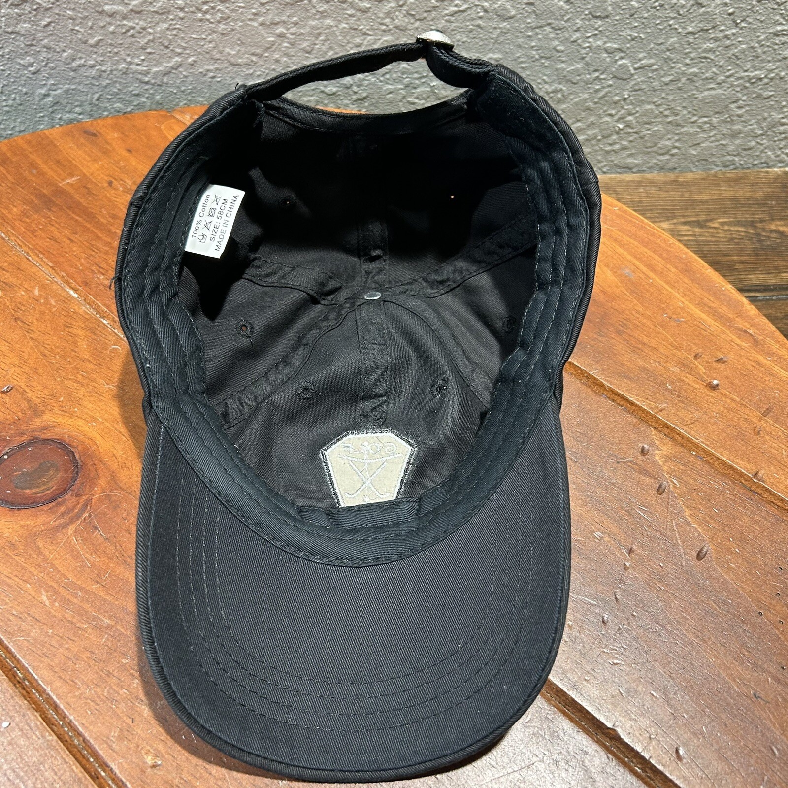 Nike Golf Adjustable Black Hat — Hook Loop Logo O… - image 5