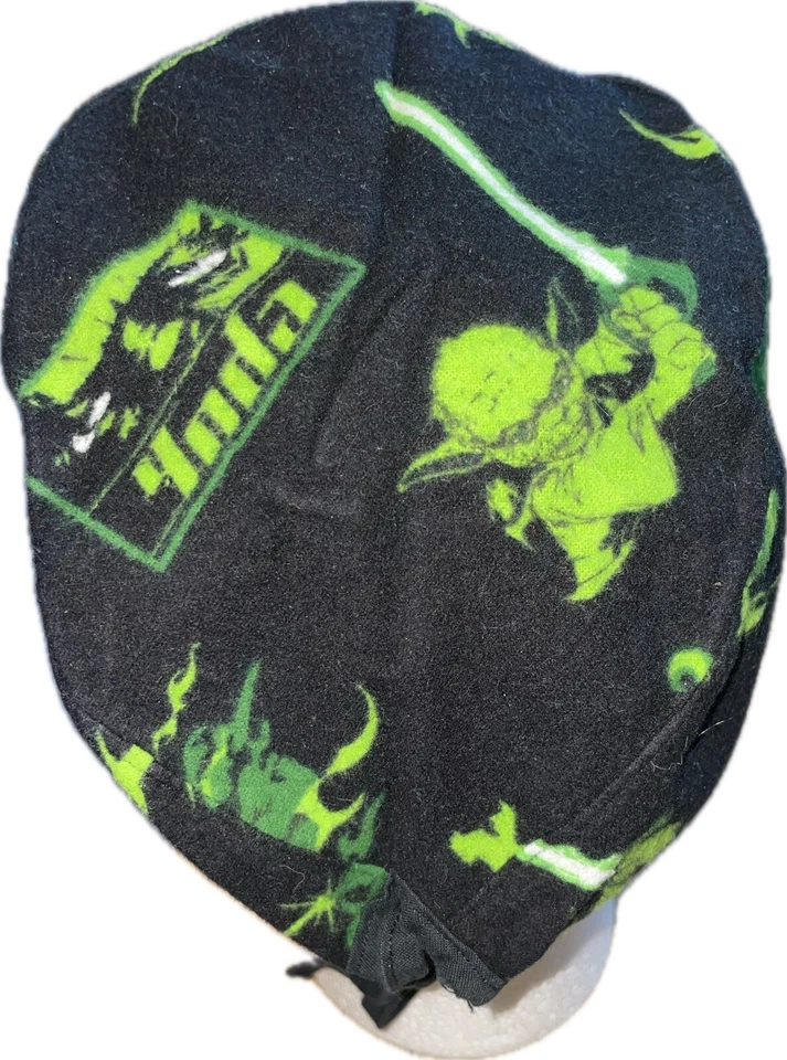 Star Wars Yoda Flannel Scrub Hat Chemo Cap - Image 4 of 4