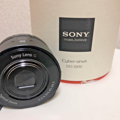 Sony Cyber-shot DSC-QX10 Lens-Style Camera with Battery