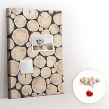 Pinntafel Korktafel Kinderspiel inkl. Pinnadeln 40x60 cm Baumstämme