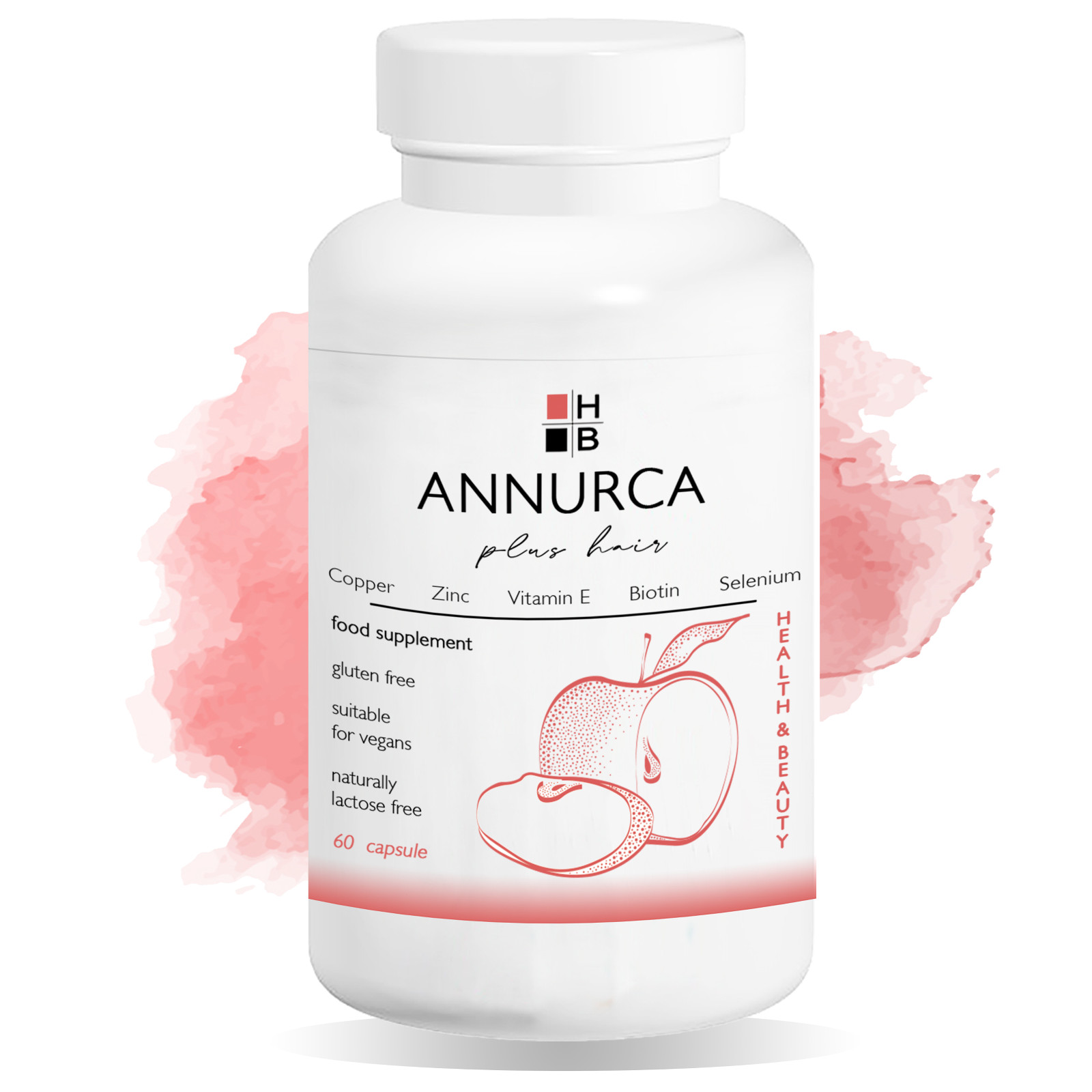 Integratore Capelli Mela Annurca Plus Hair HB - 60 Capsule Forti