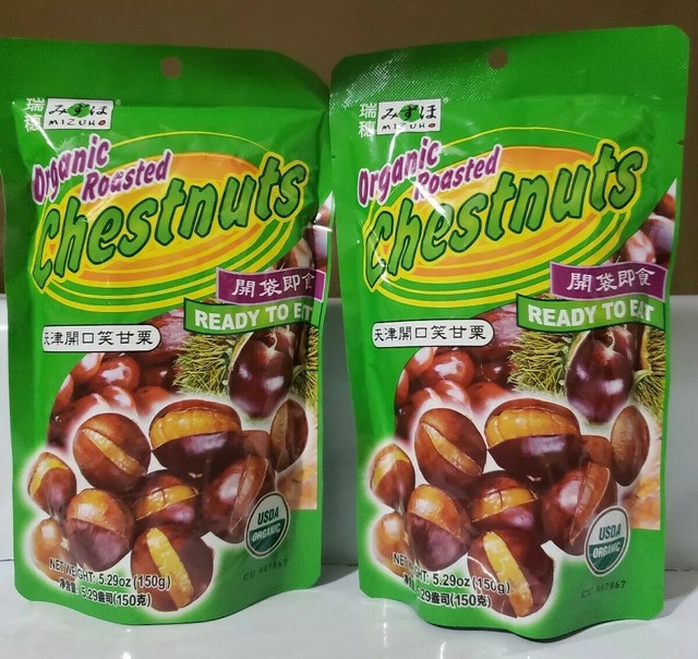 (2) Organic Roasted Chestnuts 5.29 oz. Each pack eBay