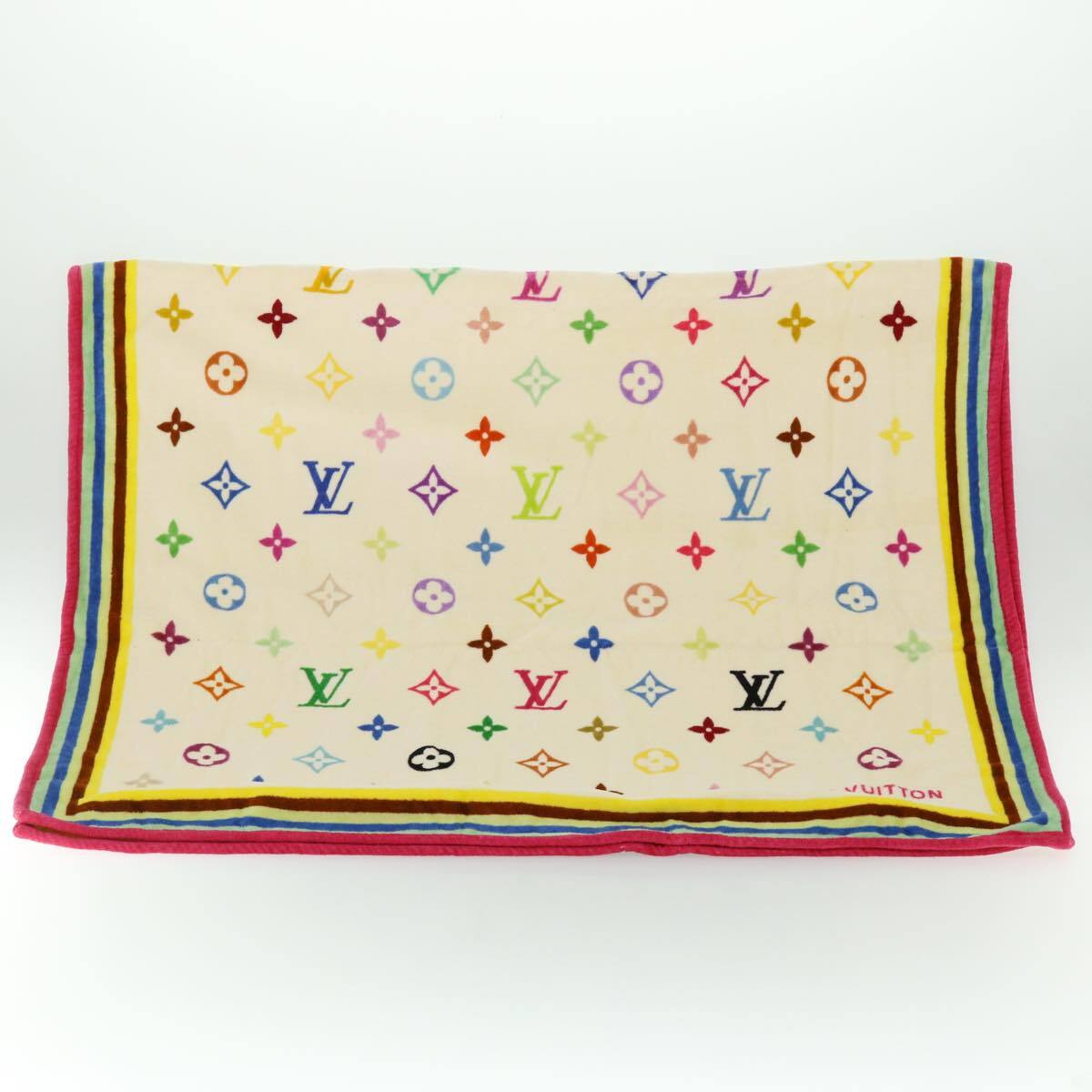 LOUIS VUITTON Monogram Multicolor Towel EDITION LIMITED 174 Cotton 