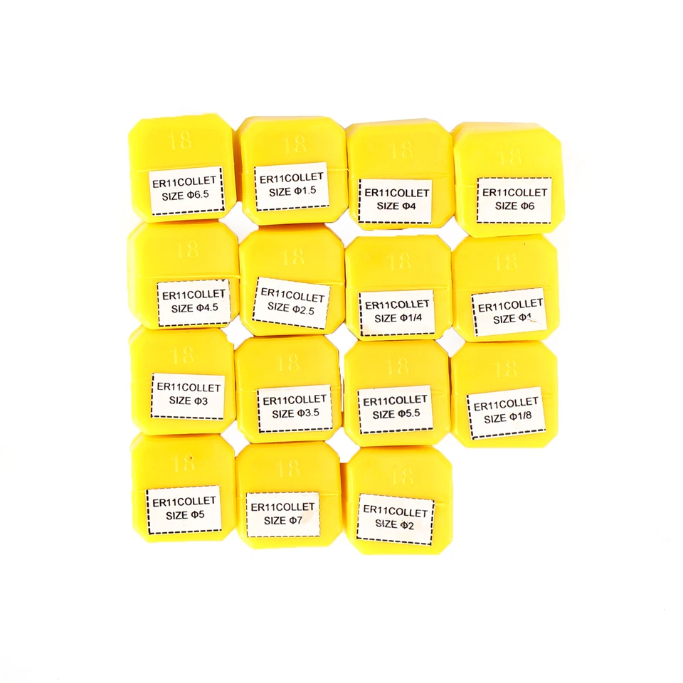 15Pcs ER11 Spring Collet Set For CNC Milling Lathe Tool Engraving Machine Steel - Image 4 of 4