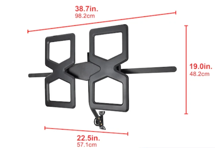 GE Surface Mount Directional Outdoor Hd; Uhf; Vhf TV Antenna | eBay