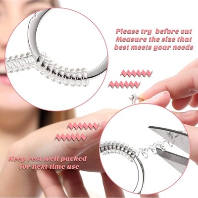 8Pcs/Set Ring Size Adjuster Jewelry Tightener Resizer Loose Ring Invisible Clear