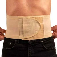 Safe n' Simple Unisex Ostomy Hernia Support Belt with Adjustable No Hole Hern
