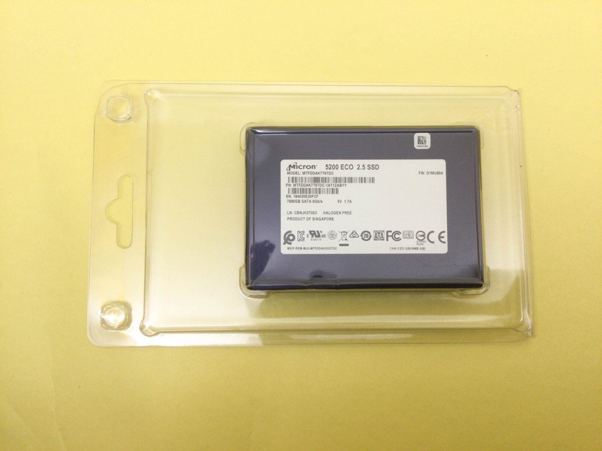 Micron 5200 ECO 7.68TB SATA 6Gb/s 2.5'' 7680GB Enterprise SSD