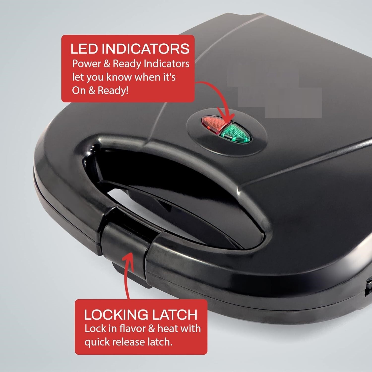 Commercial Electric Non-Stick Belgian Waffle Maker Iron For Breakfast Sandwiches