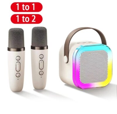 Kinder Karaoke Mikrofon Maschine tragbar Bluetooth-kompatibel Heim KTV...