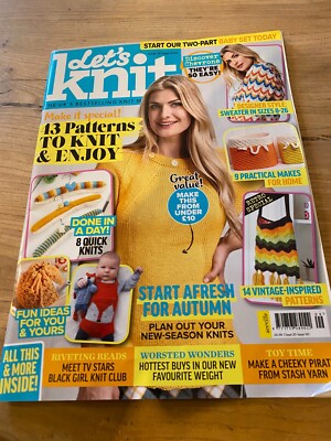 Let's Knit Magazin Ausgabe 161. September 20 43 Muster zum Stricken und Genießen
