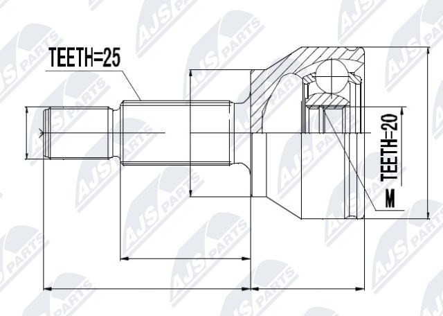 Joint Set, Drive Shaft/Outer Compatible With Ford Fiesta V 1.4TDCI 50KW 01-, FUS - Image 7