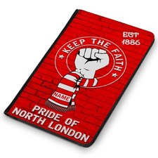 Personalised Arsenal Passport Case Football Travel ID Card Holder Gift KTF02G