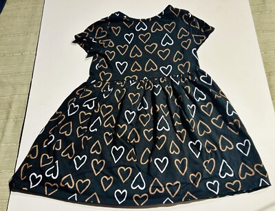 5t black dress Holiday Party Girls Black Silver Ballgown Dress
