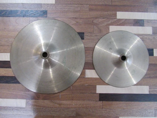 Pair of Unbranded Cup Chimes, With Only a Crescent Moon and Star Stamp
