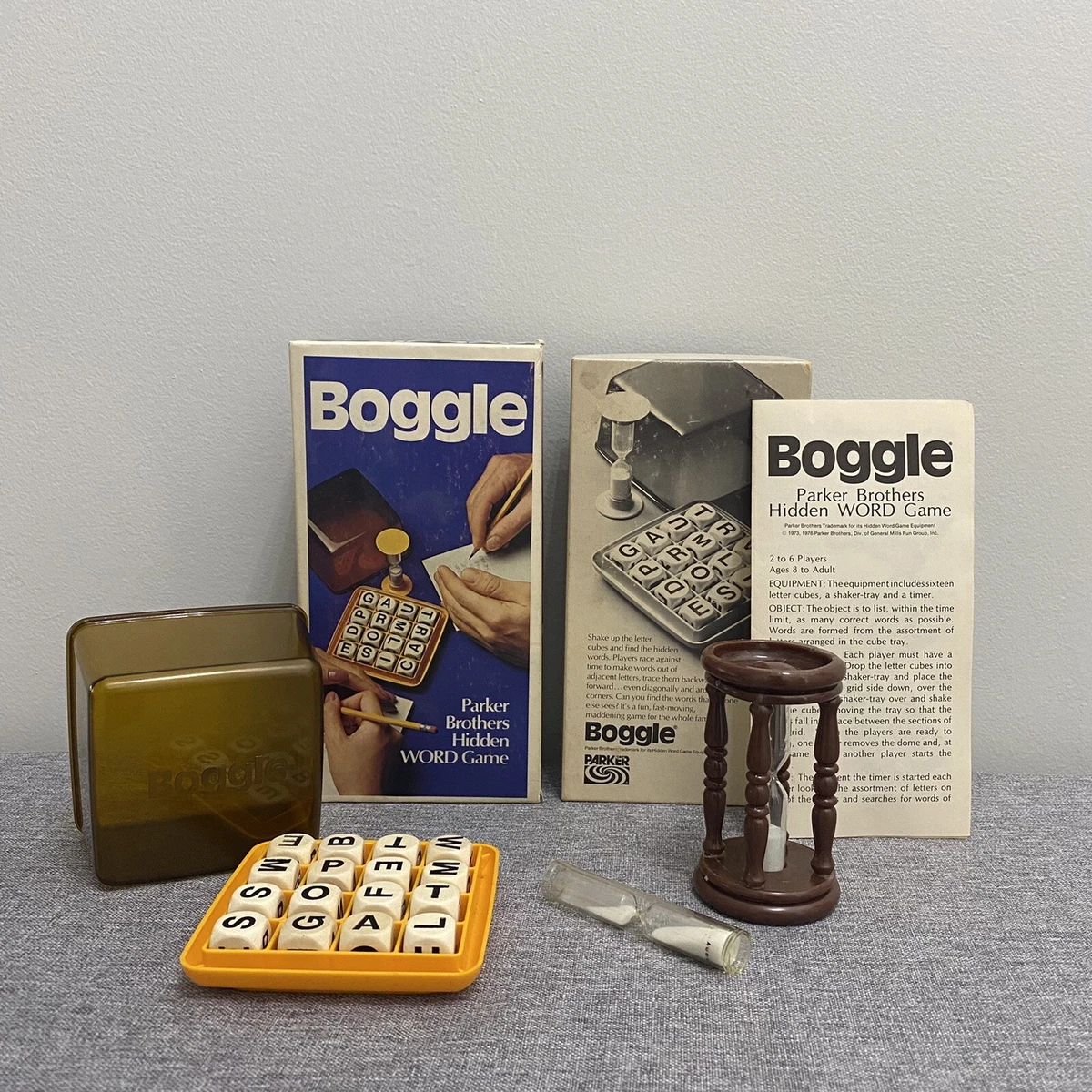 Vintage Boggle Hidden Word Game 1976 Parker Brothers Complete | eBay
